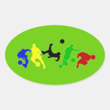 Fußballspieler-   Fußball-Sportfan Sticker