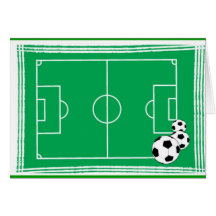 Fußballstadion Grußkarte