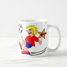 Fußballstar Kaffee Haferl