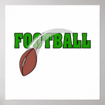 Fußballswoosh-Logo Plakatdrucke