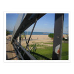 Fußgängerbrücke, Nordalleen-Strand, Chicago, IL Postkarte