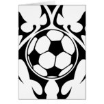 futbol. Stammes- Grußkarte