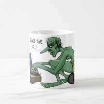 Füttern Sie nicht die Schleppangel Kaffee Haferl
