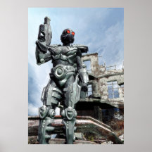 Futuristischer Soldat Plakatdrucke