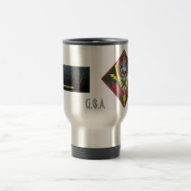 G.S.A. Wappen-/Fahnenreisebecher Tee Haferl