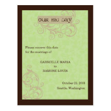 Gabby Save the Date Postkarte