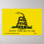Gadsden - treten Sie nicht auf mir Plakat