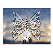 Galaktischer Schmetterling Postkarten
