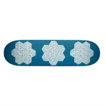 Galan Schnarchte-D sechs gezeigtes Skateboard-BLAU Skate Board