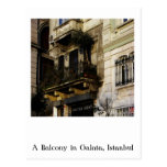 Galata Balkon-Postkarte