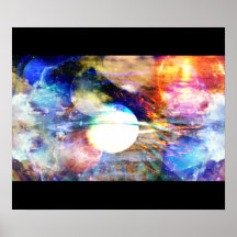 Galaxie-abstraktes Plakat