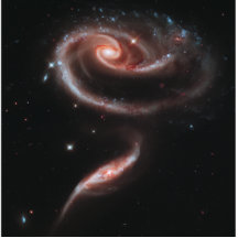 Galaxie-Paare Arp 273 (Hubble Teleskop) Foto Skulptur
