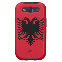Galaxie S3 Republik- Albanienflaggen-Eagles Samsun Galaxy S3 Hüllen