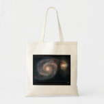Galaxien des Strudels M51 und des Begleiters Tragetaschen