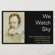 Galileo Galilei Vollfarbige Flyer