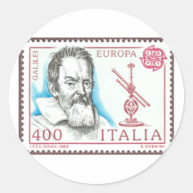 Galileo Galileiknöpfe und -magneten Runde Aufkleber