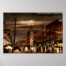 Galion Ohio Osthauptstraße Poster