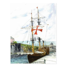 "Galleon" Postkarte