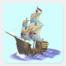 Galleon Schiffs-Aufkleber