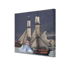 Galleon Zündungs-Kanone Galerie Gefaltete Leinwand
