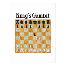 Gambit Königs Postkarte