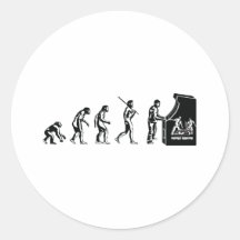 Gamer-Evolution - Spiel-VideospieleArcadeGeek Sticker