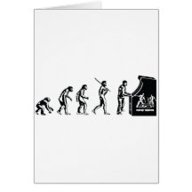 Gamer-Evolution - Spiel-VideospieleArcadeGeek Grußkarten