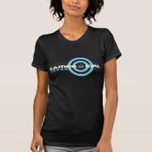 Gamer-Mädchen-dunkles T-Shirt (mehr Arten…)