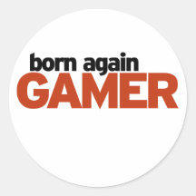 Gamer Runder Aufkleber