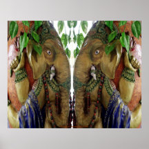 Ganapati, das heiliges Wasser trägt Posterdrucke