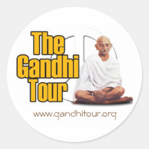 Gandhi Ausflug-Aufkleber