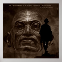 GANDHI - change... Plakate