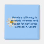 Gandhi Erdzitat Kühlschrankmagnete