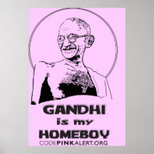 Gandhi ist mein Homeboy Posterdrucke
