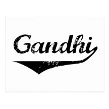 Gandhi Postkarte