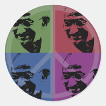 Gandhi Runde Sticker