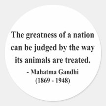 Gandhi Zitat 2a Sticker