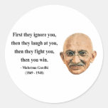 Gandhi Zitat 5b Stickers