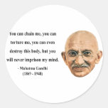 Gandhi Zitat 7b Runde Sticker