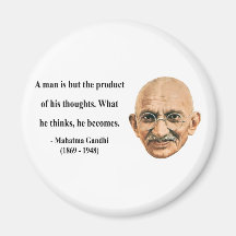 Gandhi Zitat 8b Kühlschrankmagnete