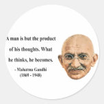 Gandhi Zitat 8b Sticker