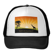 Gandhi Zitat Baseballcap