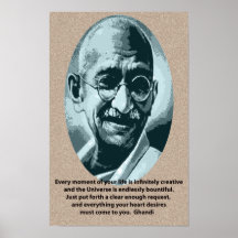 Gandhi Zitat Posterdrucke