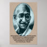 Gandhi Zitat poster