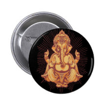 Ganesha Anstecknadelbutton