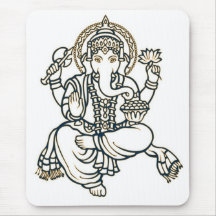 Ganesha hindische Gottheits-Gott Mauspad