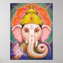 Ganesha hindisches Elefant-Plakat