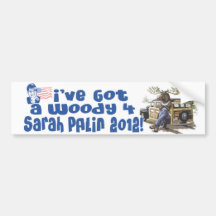 Gang Woodys 4 Palin 2012 Auto Sticker