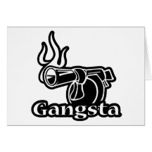 Gangsta Grußkarte