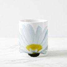 Gänseblümchen-Blumen-Becher-Kaffeetasse-weiße Gäns